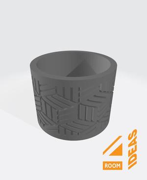 Succulent Planter Japanese Style – Lattice/Kagome V2.stl