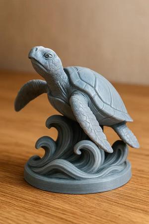 Elegant Sea Turtle Sculpture