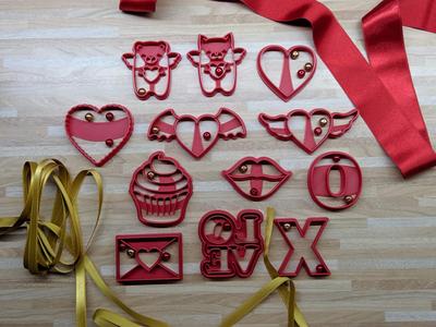 Valentine day cookie cutter