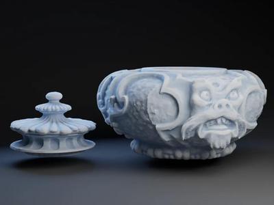 Bowl based on Ignaz Lengelacher Stein Vase.