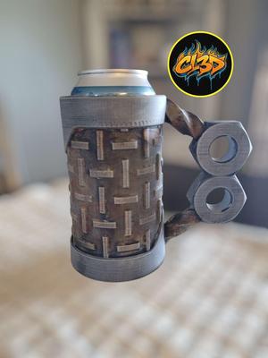 Diamond Deck Can Koozie – Nut Handle