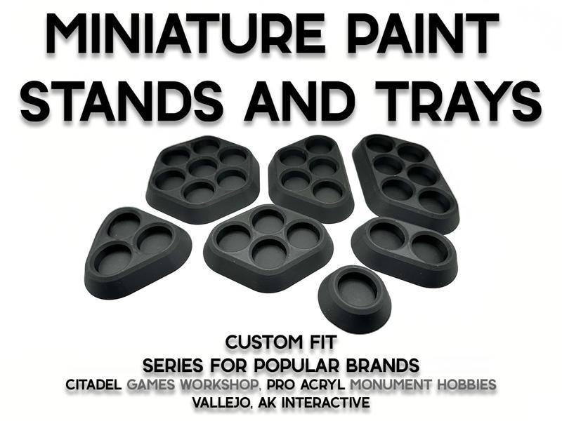 Miniature Paint Trays and Stands