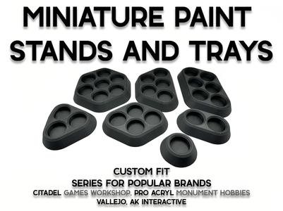 Miniature Paint Trays and Stands