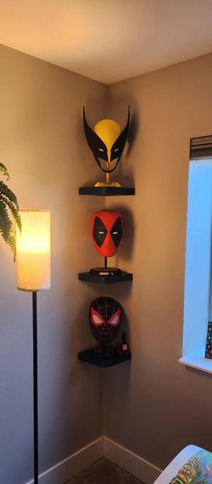 Rounded Floating Corner Shelf