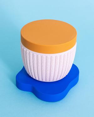 Fuzzy Stripes Planter // 90x60mm