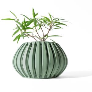 The Leno Planter Pot with Drainage Tray & Stand | Modern and Unique Home Decor for Plants