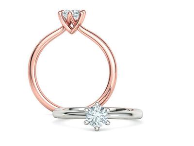 Evelyn 6claw Solitaire Ring 5mm stone 3dprint model