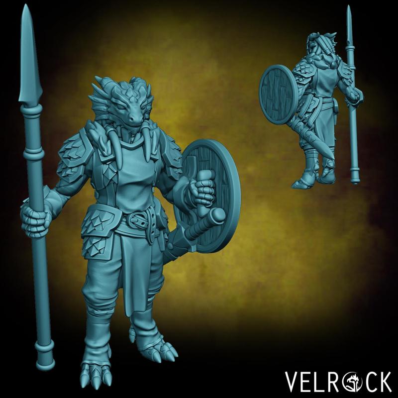 Dragonfolk Soldier/City Guard 2 (Male) (PRESUPPORTED)