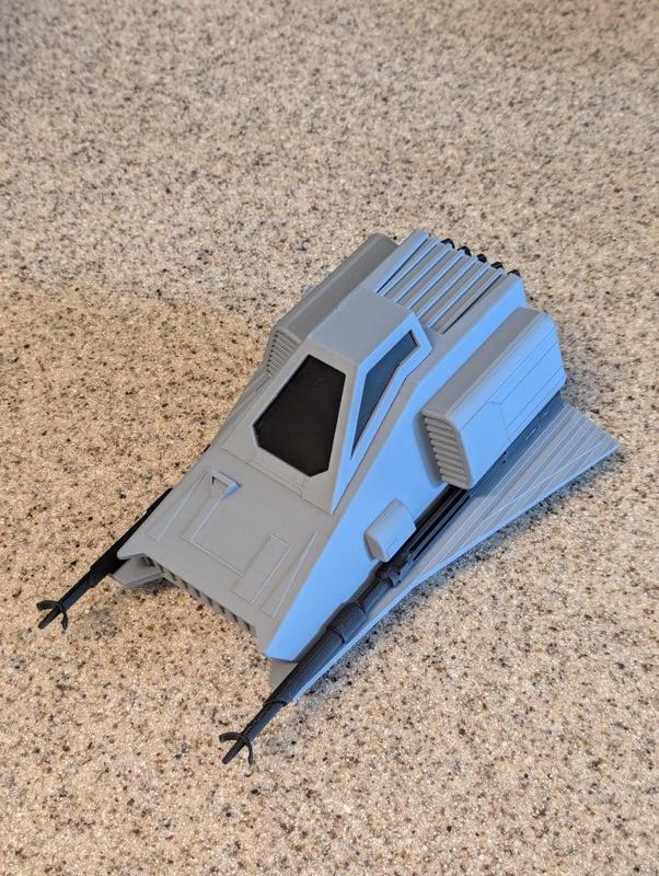 Ralph McQuarrie Hoth Snow Speeder Concept 3.75 REMIX