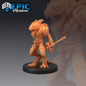 Lizardfolk Axe Warrior / Reptile Soldier
