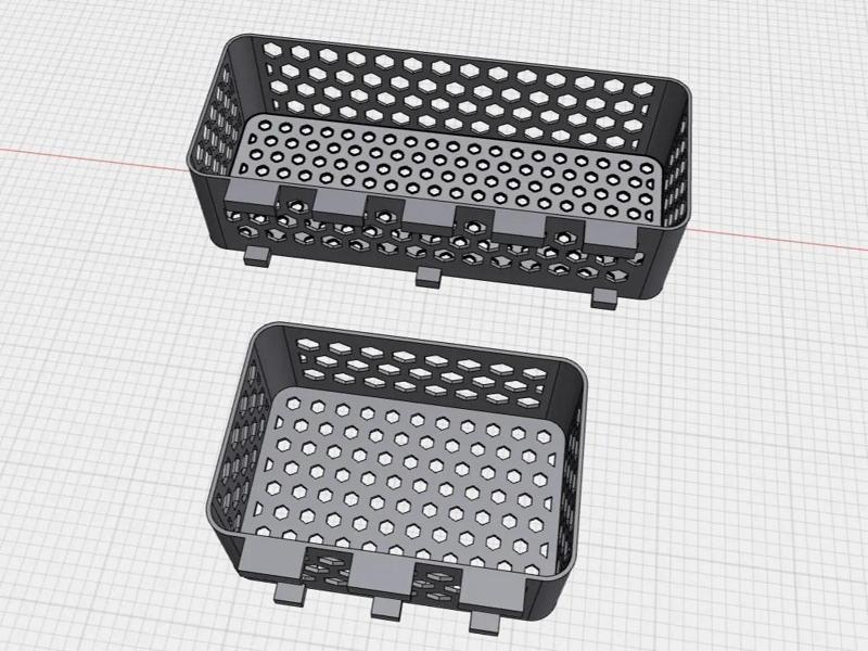 P1S Riser Side-Mounted Baskets (For HMJ Flower Cat P1S Riser Only)