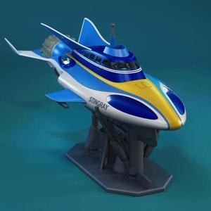 Stingray Submarine STL files for 3D Printing | Assembly Model