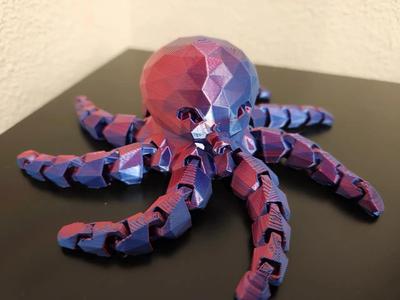 Low Poly Cute Mini Octopus