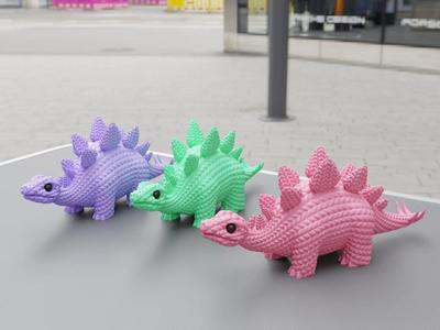 Knitted Stegosaurus (Made as per audience request, homework submitted)