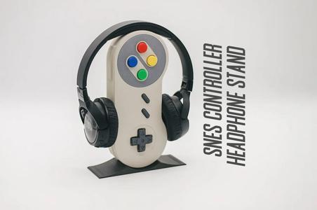 SNES Controller Headphone Stand – Retro Gaming Decor