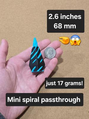 small spiral passthrough fidget