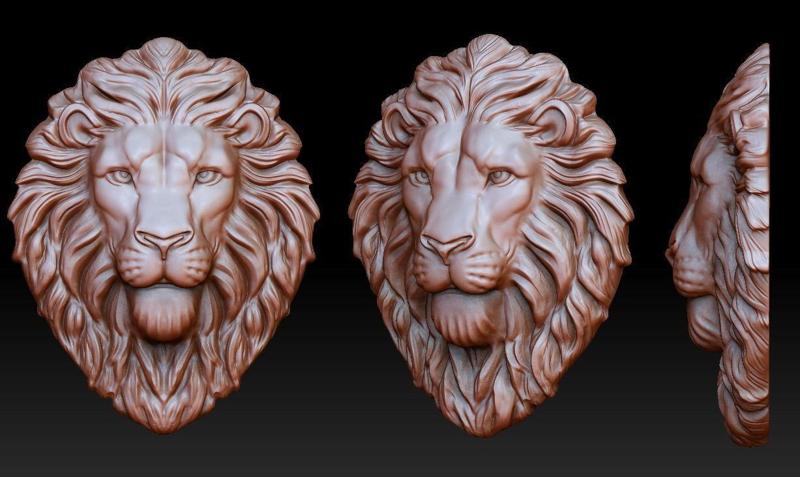 Lion head pendant