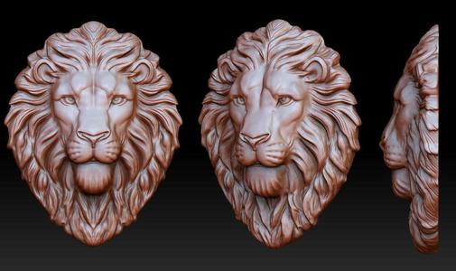 Lion head pendant