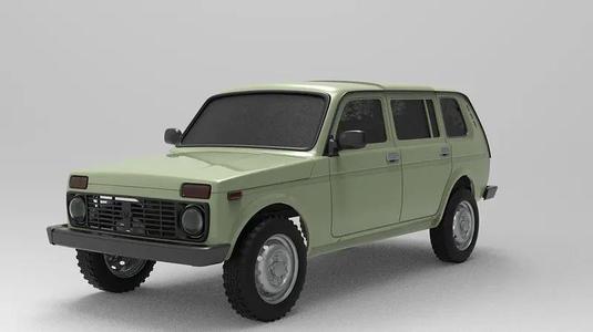 Lada Niva 5 Doors version for RC car model