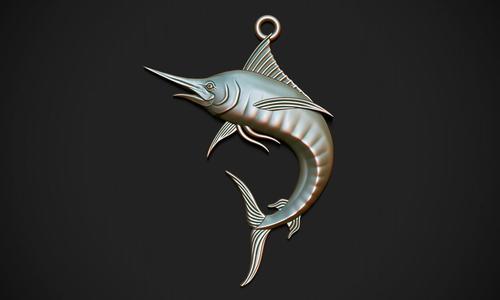 Blue Marlin Pendant