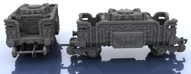 OO Train – Warhammer Style Troop Platform v2 S