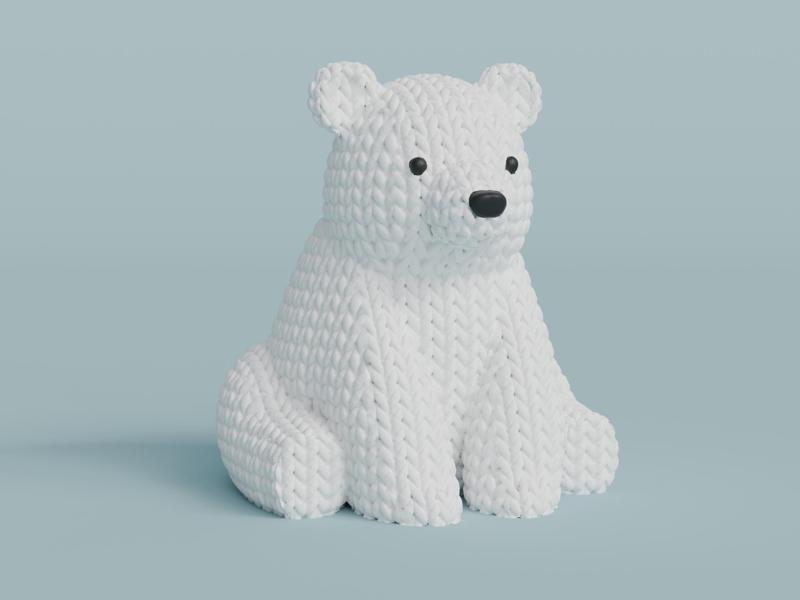 Knitted Polar Bear