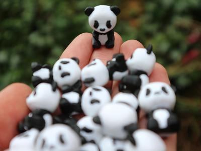 Cute tiny panda’s & Keychain – No support