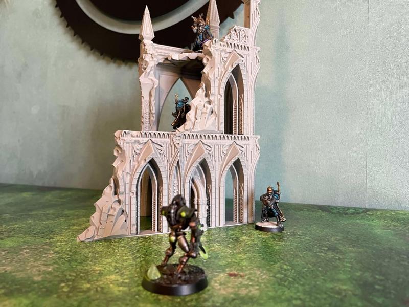 Wargame terrain Grimdark Gothic Ruin Tower