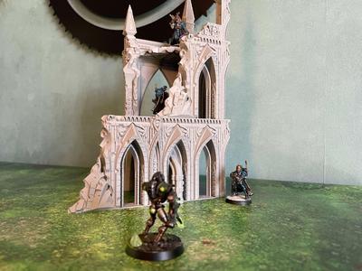 Wargame terrain Grimdark Gothic Ruin Tower