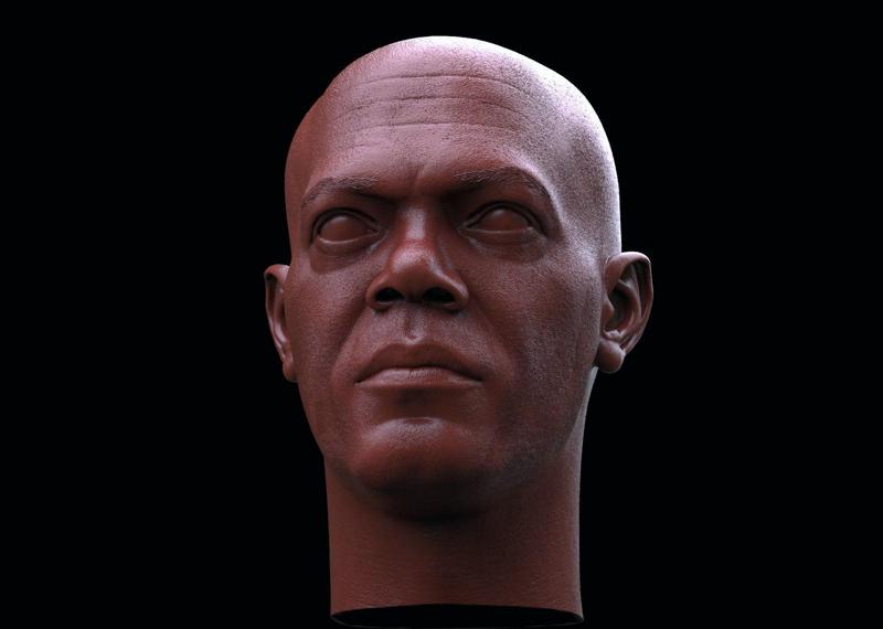 Mace Windu-Samuel L Jackson- Head