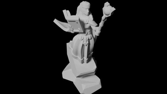 High elf lady mage 28mm scale