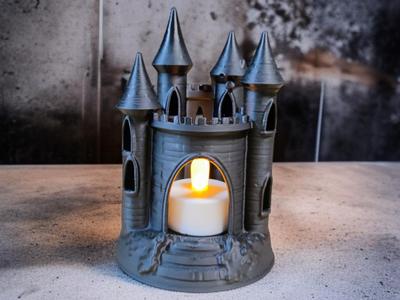 Enchanted Castle Candle Holder