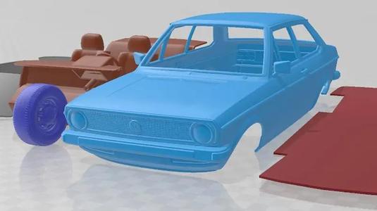 Volkswagen Derby 1977 Printable Car