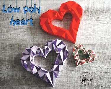 Heart low poly