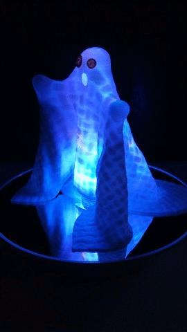 Spooky ghost lamp