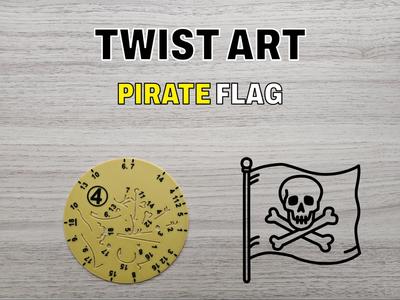 Rotary Drawing Stencil – Twist Art 4 Pirate Flag