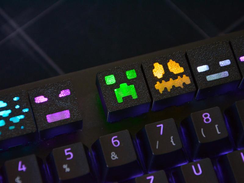 Minecraft Keycaps: Mobs