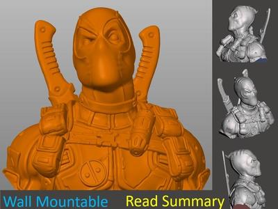Deadpool Bust For Wall (Large)
