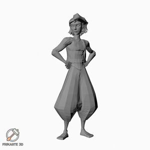 Low Poly Aladdin