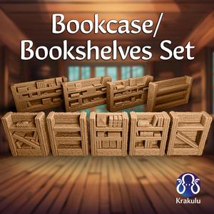 Bookcase / Bookshelves Set