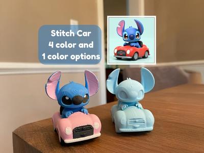 Stitch driving car / 4 color / Disney / Cartoon