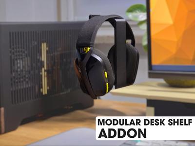 Headphone Holder • For Modular Desk Shelf