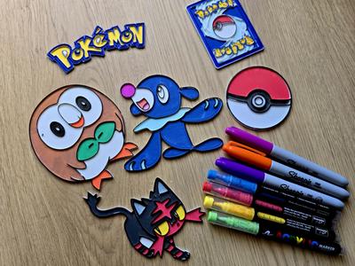 Pokemon Starter Gen 7 Rowlet Litten Popplio DIY 