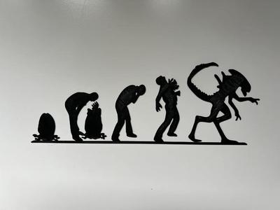 Alien Evolution Wall Art #1   
