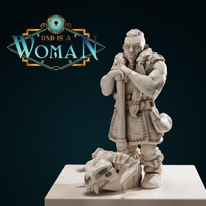 Dwarf Barbarian – Thurronye – 28/32mm and 75mm