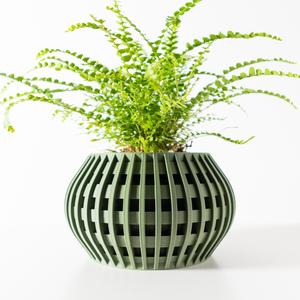 The Usio Planter Pot with Drainage Tray & Stand: Modern and Unique Home Decor for Plants