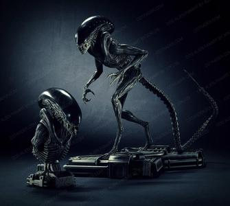 Dog Alien Walking and BUST – fanart printable STL 3D print model