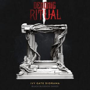 DEM008 Ivy Gate Diorama Base :: Demonic Ritual I :: Black Blossom Games