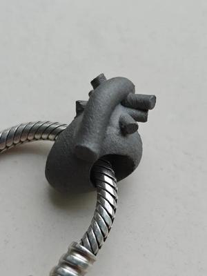 Heart Charm v3 stainless steel SLM   