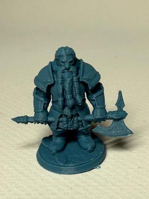 Dwarf warrior for the Dungeons and Dragons game  DND (resin or FDM)   